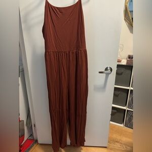 Elegant Brown Jumpsuit